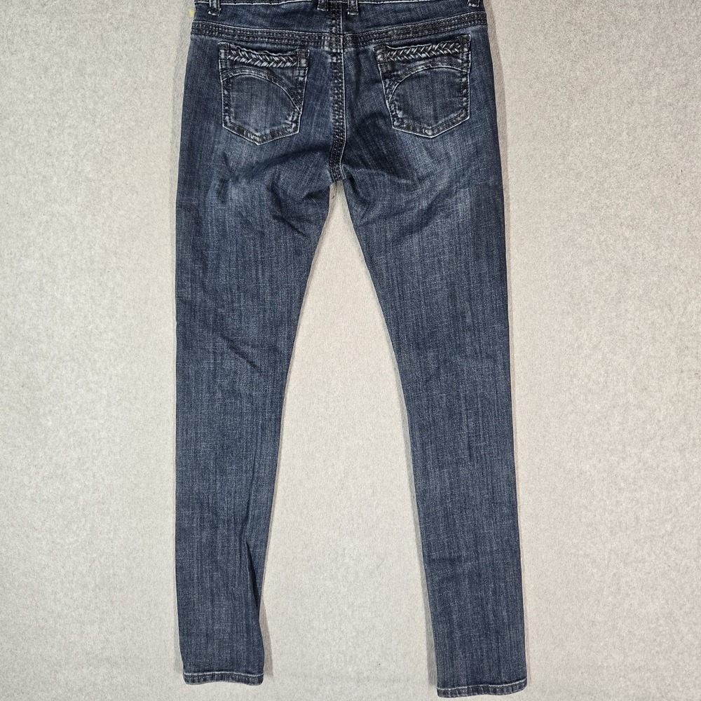 STRETSON Women Jeans 8 LONG Blue Denim Pixie Stix Skinny 32" Inseam Stretch - Picture 12 of 13